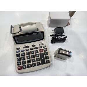 Victor 1208-2 12-digit printing calculator new old stock w/ AC adapter